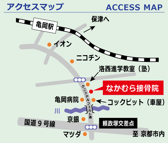 なかむら接骨院地図